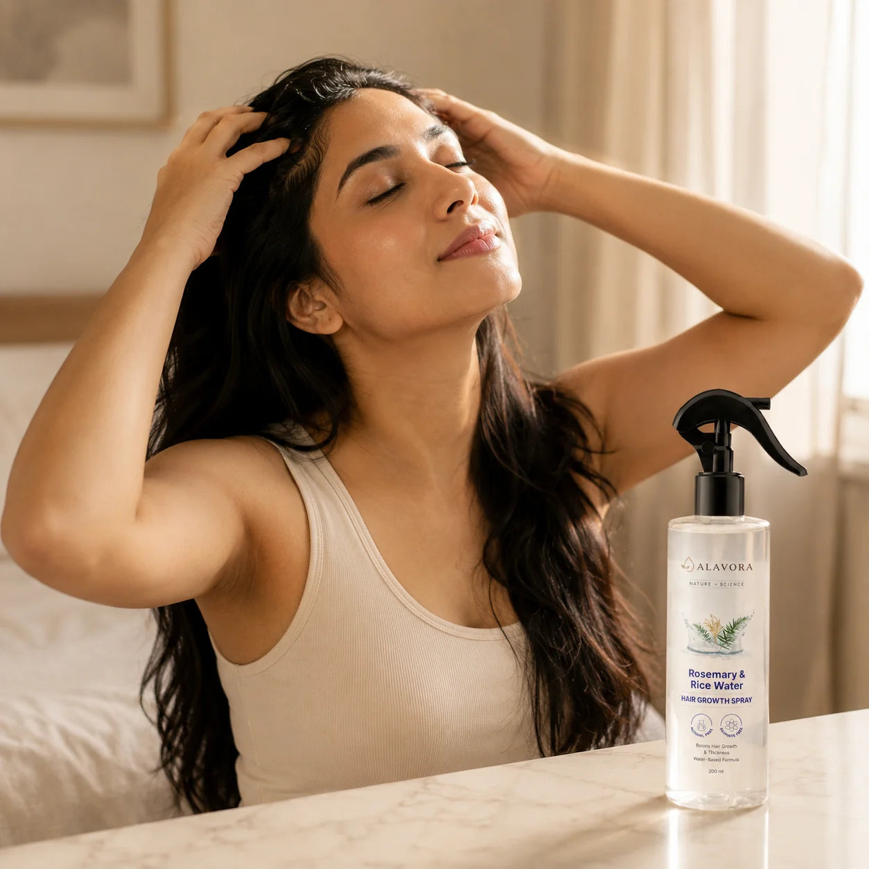 Alavora® Rosemary & Rice Water Hair Growth Spray - 200ml