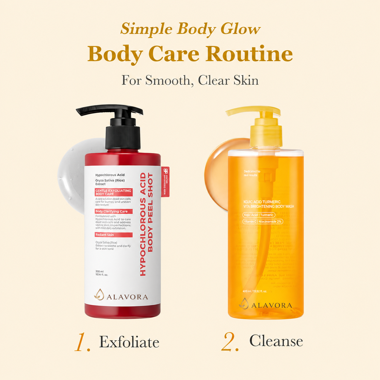 Alavora® Smooth & Clear Body Care Duo Set