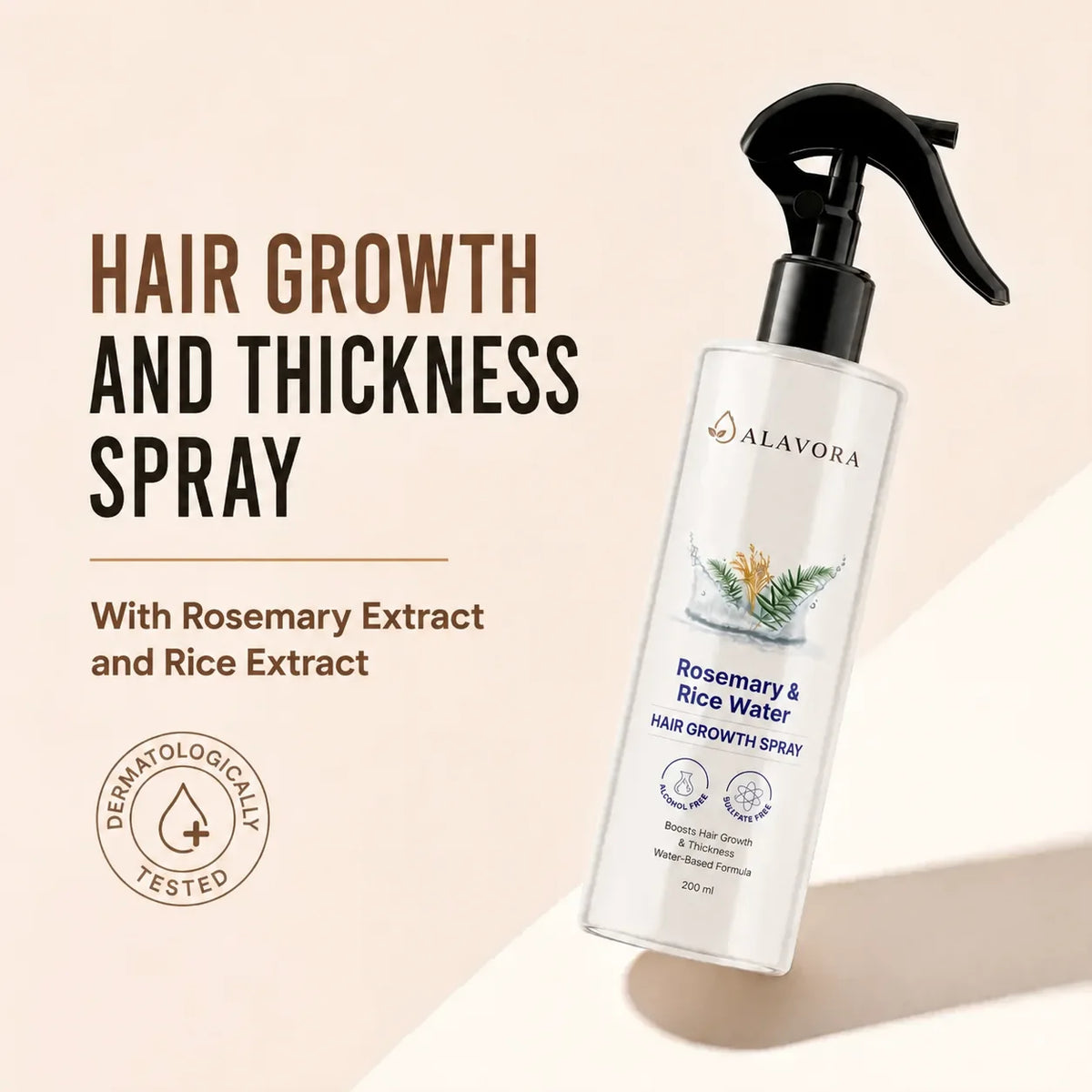 Alavora® Rosemary & Rice Water Hair Growth Spray